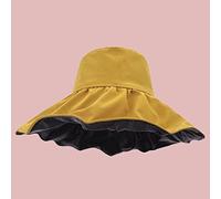 YXWYXWA Large-Brimmed Sun-Shading Hat Spring and Summer Travel to Cover The Face Fisherman Hat Foldable Sun Hat