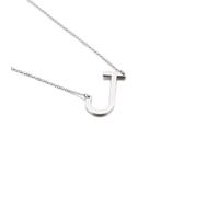 YXWYXWA Lingüística de la Joya de Plata para Mujer, Pendiente con Letras del A al Z, Cadenas de Acero Inoxidable para Celebraciones de Cumpleaños