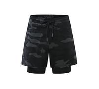 YXWYXWA Men's 2-in-1 Running Shorts Quick Breathable Active Training Jogging Cycling Shorts with Longer Liner