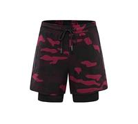 YXWYXWA Men's 2-in-1 Running Shorts Quick Breathable Active Training Jogging Cycling Shorts with Longer Liner