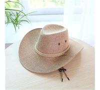 YXWYXWA Outdoor Straw Hat Men's Summer Seaside Fisherman Hat Western Cowboy Hat Men's Mountaineering Sun Hat Sun Hat