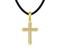 YXWYXWA Pendant Necklace Cross, Cubic Zirconia Necklace Cz 925 Sterling Silver Pendant Necklaces Men Jewelry