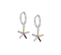 YXWYXWA Pendientes aro para Mujeres Color de Ardor Redondo Color de circón Piergado de cartílago Joyas