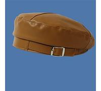 YXWYXWA PU Leather Beret Female Autumn and Winter Japanese Solid Color British Retro Art Painter Hat