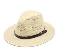 YXWYXWA Raffia Summer Hats Women Parent-Child Beach Straw Hat Sun Beach Accessories Flat Top Cap Wreath Outdoor
