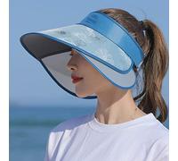 YXWYXWA Retractable Brim Empty Top Hat Hiking Visor Hats Sports Hat Female Sunshade Caps