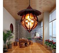 YXWYXWA Retro Aluminum Alloy Pendant Lantern Waterproof Outdoor Glass Home Lighting Indoor Ceiling Pendant Lamp European Style Creative Hanging Lamp Minimalist Aisle Droplight Interesting