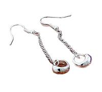 YXWYXWA Round Circle Long Chain Drop Earrings For Women Fashion Jewelry Best Valentine's Day and Birthday Presents