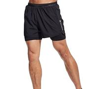 YXWYXWA Running Shorts Men's 2 in 1 Sports Jogging Fitness Shorts Training Quick Dry Mens Gym Men
