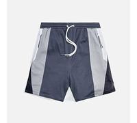 YXWYXWA Shorts Gym Fitness Training Sports Shorts Fashion Splice Leisure Breathable Male Embroidery Shorts