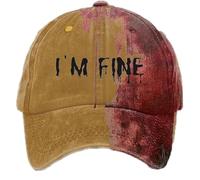 YXWYXWA Sombreros, Soy una Buena Gorra de béisbol, Horror, una Gorra sangrienta Resuelto a mi Sombrero Fino Mujeres Unisex gracios