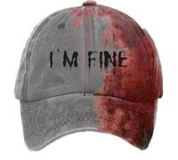 YXWYXWA Sombreros, Soy una Buena Gorra de béisbol, Horror, una Gorra sangrienta Resuelto a mi Sombrero Fino Mujeres Unisex gracios