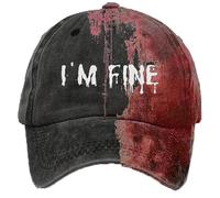 YXWYXWA Sombreros, Soy una Buena Gorra de béisbol, Horror, una Gorra sangrienta Resuelto a mi Sombrero Fino Mujeres Unisex gracios
