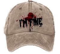 YXWYXWA Sombreros, Soy una Buena Gorra de béisbol, Horror, una Gorra sangrienta Resuelto a mi Sombrero Fino Mujeres Unisex gracios