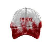 YXWYXWA Sombreros, Soy una Buena Gorra de béisbol, Horror, una Gorra sangrienta Resuelto a mi Sombrero Fino Mujeres Unisex gracios