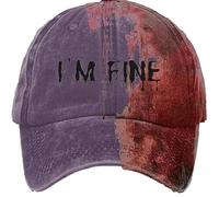 YXWYXWA Sombreros, Soy una Buena Gorra de béisbol, Horror, una Gorra sangrienta Resuelto a mi Sombrero Fino Mujeres Unisex gracios