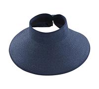 YXWYXWA Spring and Summer Fashion Hats Wide Roll-up Straw Sun Visor Hat Bowknot Hat Beach Outdoor Hat Women Ponytail Roll Up Sun Hat