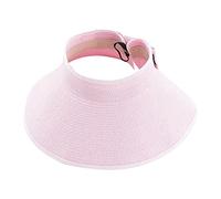 YXWYXWA Spring and Summer Fashion Hats Wide Roll-up Straw Sun Visor Hat Bowknot Hat Beach Outdoor Hat Women Ponytail Roll Up Sun Hat