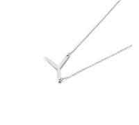 YXWYXWA Stainless Steel Letter Chain Necklace for Women - Long Chain, Lobster Claw Clasp, Gift Option A-Z Jewelry for Birthday Parties