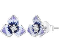 YXWYXWA Sterling Silver Jewelry,925 Sterling Silver Stud Earrings Cute Flower Ear Studs for Women Girl Hypoallergenic Jewelry