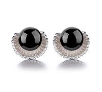 YXWYXWA Stud Earrings For Women Silver Jewelry with Gemstones Female Red Black Agate Ear Studs Scallop Shaped Gift),additionalWeblabs:(Pax_Checkout_Buy_Now_GC_Tango_1121297":"
