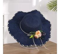 YXWYXWA Summer Beach Sun Hats Casual Flower Hats Outdoor Sports Caps Sun Protection Domed Brim Cap Headwear Decor