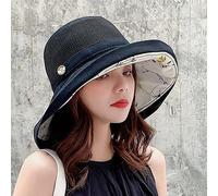 YXWYXWA Summer Big Wide Brim Flower For Women Mesh Beach Hat Female Net Foldable s Lady'S Bucket Hat