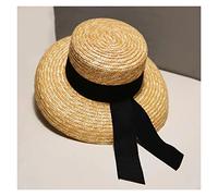 YXWYXWA Summer Ribbon Hats Womens Hat Summer Beach Sun Hat Lady Wide Brim Female Hat