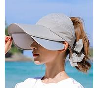 YXWYXWA Summer Visor Caps Female Scalable Brim Empty Top Baseball Cap UV Protection Beach Sun Visor Hats For Women