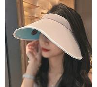 YXWYXWA Sunscreen Hat Women's Summer Outdoor Empty Top Sun Visor Hat Can Be Storage Hat
