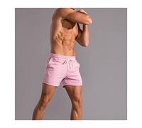 YXWYXWA Training Shorts Men Gym Shorts Elastic Waist Drawstring Fitness Clothes Men Breath and Cool Sports