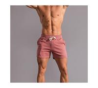 YXWYXWA Training Shorts Men Gym Shorts Elastic Waist Drawstring Fitness Clothes Men Breath and Cool Sports