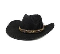 YXWYXWA Western Cowboy Hat Big Brim Straw Hat Men's Beach Sun Hat Cowboy Hat Beach Hat Summer Outdoor Travel