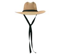 YXWYXWA Women Summer Hat Men Hat Panama Chin Strap Garden Beach Sun Hat Wide Brim Wind Lanyard