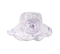 YXWYXWA Women Summer Wide Brim Sun Hats 2-Side Foldable Sunscreen Hat Linen Crimping Brim Caps Travel Beach Cap