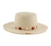 YXWYXWA Women's Sunshade Sunscreen Hat Fashion Casual Flat Top Tassel Edge Hat
