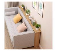 YXXSDP Estante Trasero del sofá Estante de Almacenamiento para el Lateral de la Cama, tamaño Compacto y fácil de Limpiar, mesas para el Respaldo del sofá fáciles de Montar(Wood,110x10x65cm/43x4x26in)