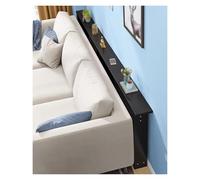 YXXSDP Estante Trasero del sofá Mesa de salón Slim-Fit (80-150 cm), mesas Consola estrechas Que ahorran Espacio, estantería de Madera Personalizable para el Hueco Junto a la Cama(Black,150x10x65cm)