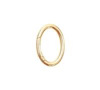 YXYFA Cierre de Anillo Ovalado con Resorte de Puerta Chapado en Zinc, for Bolsos, llaveros, Carteras, Bolsos y más, Cierre de botón Ovalado, 2 uds.(Gold,5.0cm)
