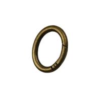 Cierre de anillo ovalado con resorte de puerta chapado en Zinc, for bolsos, llaveros, carteras, bolsos y más, cierre de botón ovalado, 2 uds.(Bronze,5.0cm)