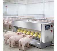 YXYLJOZ Alimentador automático de Leche para lechones con 10 tetinas, Temperatura Constante, simulación de Voz de cerda, protección contra Quemaduras en seco, fácil Limpieza para la cría (10nipples)