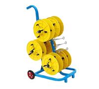 YXYLJOZ Carro portabobinas de Alambre móvil de Alta Resistencia con Ruedas, Carrito dispensador de Cables para la Industria eléctrica, solución eficiente de Almacenamiento de Cables (Yellow 38x63x96)