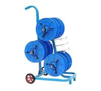 YXYLJOZ Carro portabobinas de Alambre móvil de Alta Resistencia con Ruedas, Carrito dispensador de Cables para la Industria eléctrica, solución eficiente de Almacenamiento de Cables (Blue 38x63x96)