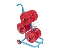 YXYLJOZ Carro portabobinas de Alambre móvil Resistente con Ruedas, Carrito dispensador de Cables para la Industria eléctrica, solución eficiente de Almacenamiento de Cables (Red 38x63x96)