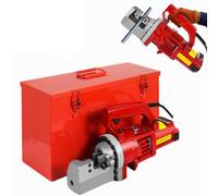 YXYLJOZ Cortadora de Varillas de Refuerzo, máquina hidráulica eléctrica, hasta 4-20 mm con Caja de Almacenamiento, Corte rápido y Sencillo de Varillas de Acero para infraestructuras.