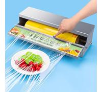 YXYLJOZ Envolvedora Manual de Film Estirable con Estante Plegable, Resistente a Altas temperaturas, Ideal para envasado de Alimentos, Ancho máximo de Film 480 mm - Máquina de Embalaje