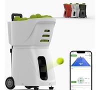 YXYLJOZ Máquina automática para Servir Pelotas de Tenis, Lanzador de Pelotas para Practicar Tenis, Entrenador de Tenis Inteligente (White)