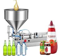 YXYLJOZ Máquina de Llenado Líquido, Llenadora de Botellas de Control Digital Automático Manual, Control Cuantitativo, Función de Drenaje a Prueba de Goteo, para Miel, Aceite, Pasta de Sésamo (1000ML)