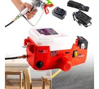 YXYLJOZ Máquina de Pintura en Aerosol portátil, pulverizador sin Aire Tipo Mochila, pulverizador de Pintura a batería, Herramienta inalámbrica para pulverizar Paredes, tolva de 1,7 L (Red)
