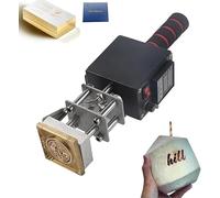 YXYLJOZ Máquina portátil de estampación en Caliente, Herramienta Digital para Cuero con Placa calefactora extraíble, máquina de Plegado y Marcado de 500 W para la elaboración de Cuero. (10 * 13cm)